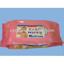 Zend06-6271 Toalhete úmido não tecido Spunlace com lapidação paralela